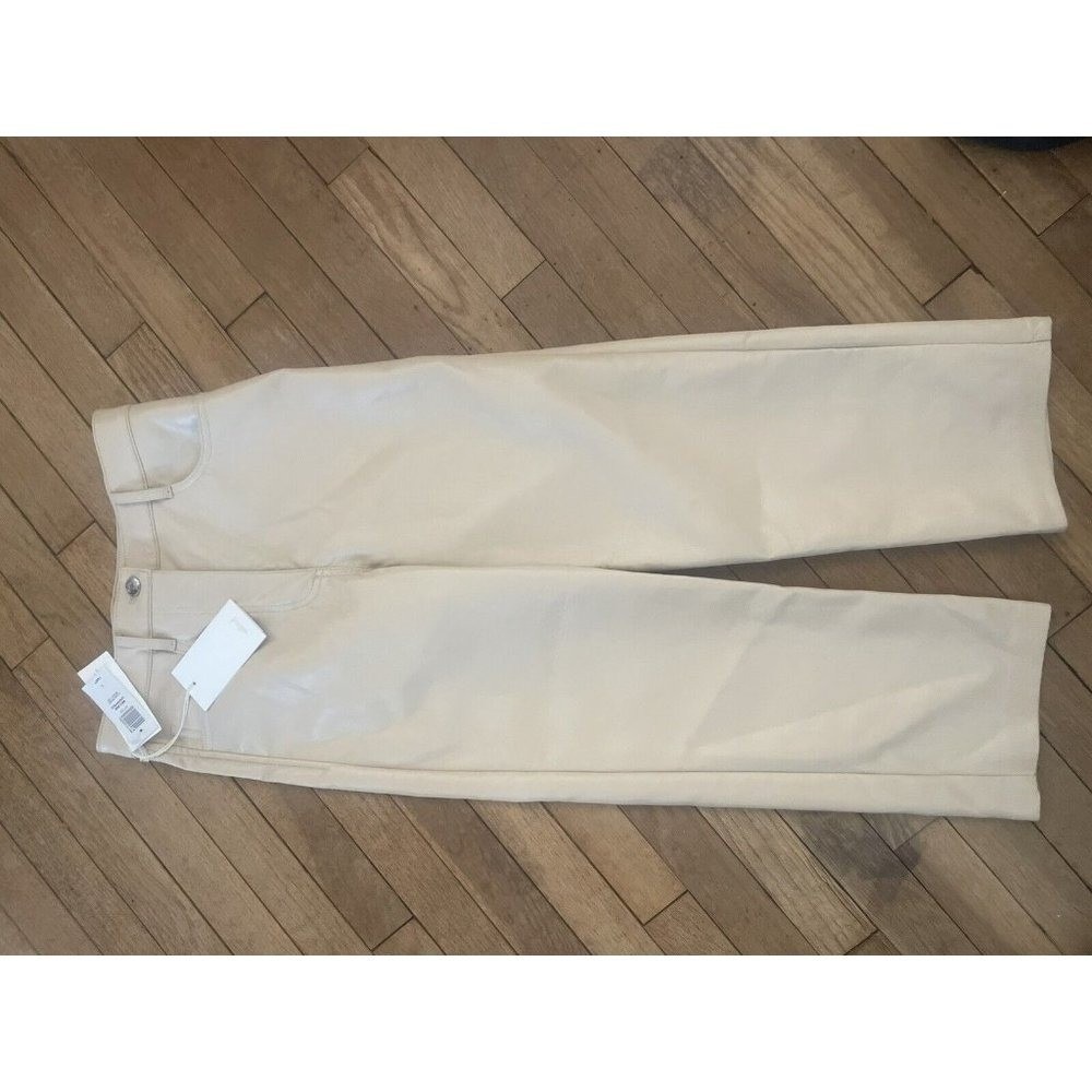 NWT-Wilfred by Aritzia Melina Pants Vegan Leather Sz 2 Nwt 148 Crop Rare Trendy - Picture 6 of 6
